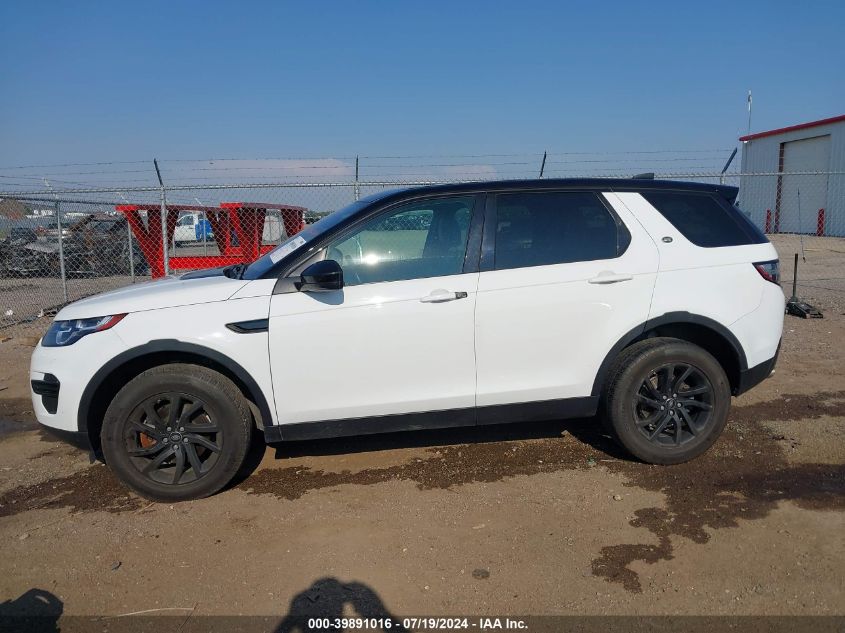 2019 Land Rover Discovery Sport Se VIN: SALCP2FX3KH791744 Lot: 39891016