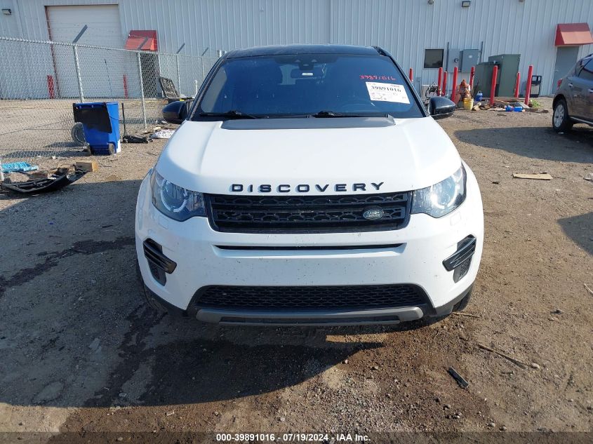 2019 Land Rover Discovery Sport Se VIN: SALCP2FX3KH791744 Lot: 39891016