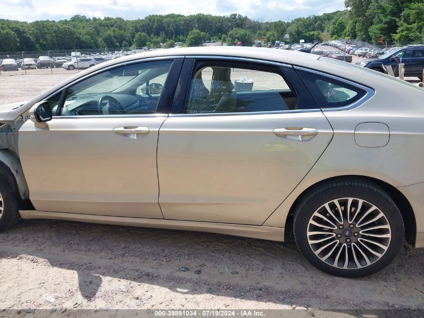 2018 Ford Fusion Se VIN: 3FA6P0HD6JR142938 Lot: 39891034