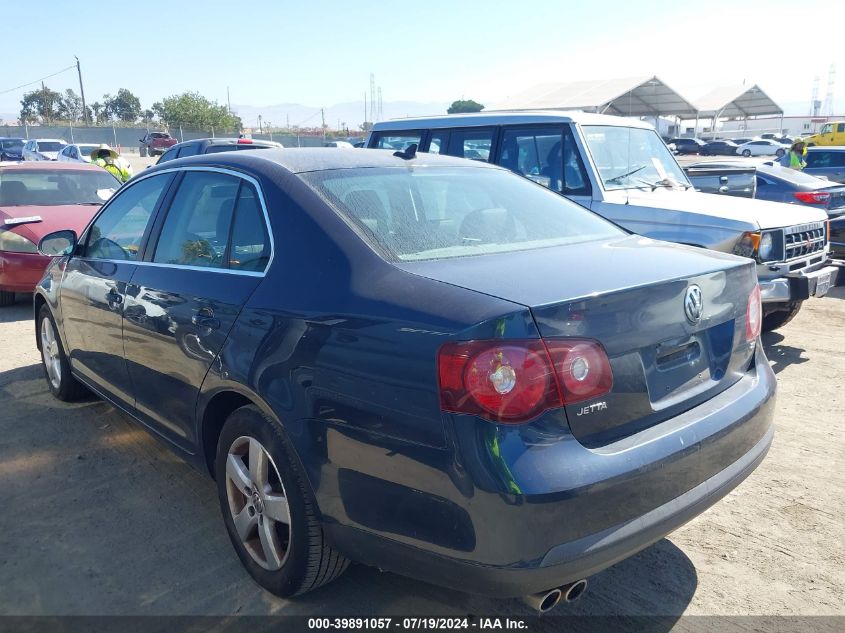 2009 Volkswagen Jetta Se/Sel VIN: 3VWRZ71K99M038923 Lot: 39891057