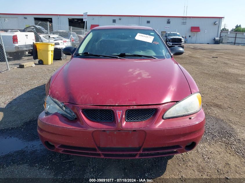 2005 Pontiac Grand Am Se VIN: 1G2NE52E25M196248 Lot: 39891077