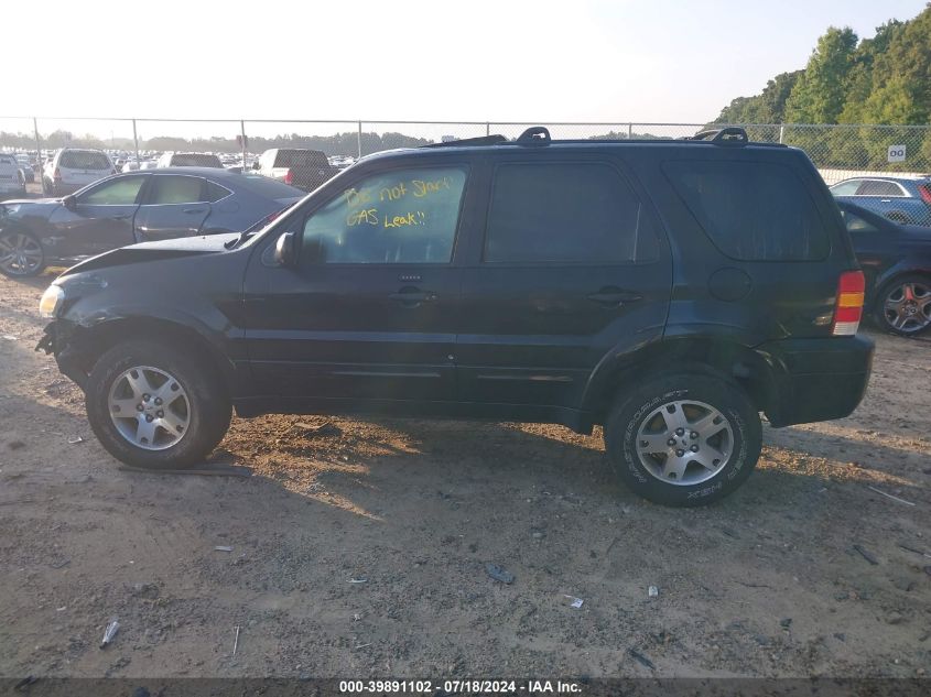 2005 Ford Escape Limited VIN: 1FMYU94175KA61593 Lot: 39891102