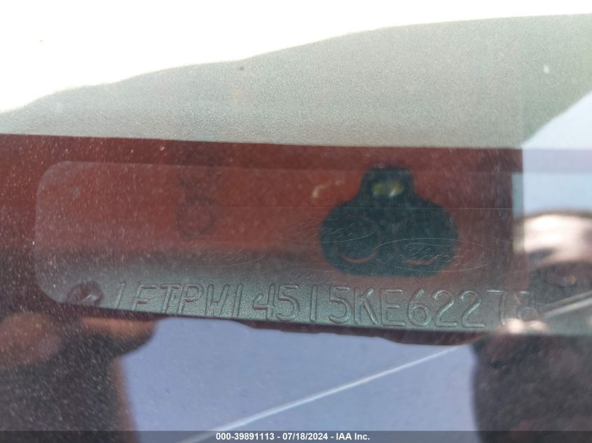 2005 Ford F-150 Fx4/Lariat/Xlt VIN: 1FTPW14515KE62278 Lot: 39891113