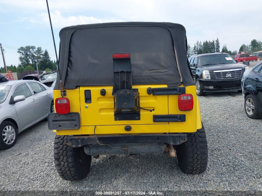 2006 Jeep Wrangler VIN: 1J4FA39V76P703399 Lot: 39891257