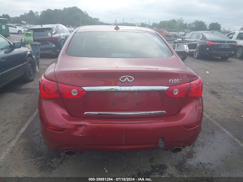 2014 Infiniti Q50 Sport VIN: JN1BV7AP5EM675912 Lot: 39891294