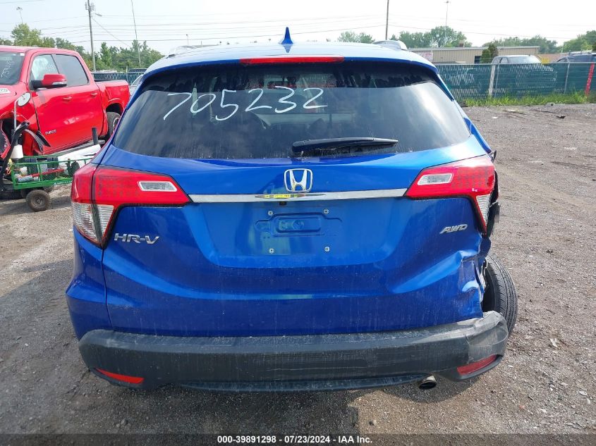2021 Honda Hr-V Awd Ex VIN: 3CZRU6H50MM705232 Lot: 39891298