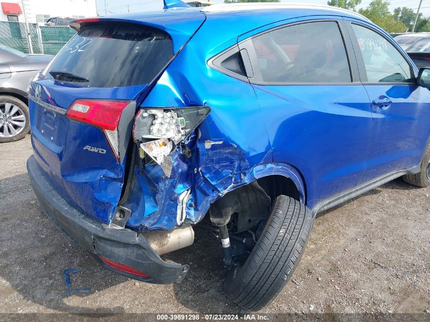 2021 Honda Hr-V Awd Ex VIN: 3CZRU6H50MM705232 Lot: 39891298