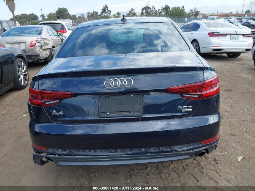 2018 Audi A4 2.0T Tech Ultra Premium/2.0T Ultra Premium VIN: WAUKMAF45JA130099 Lot: 39891420