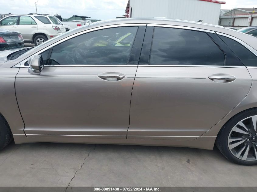 2019 Lincoln Mkz Reserve Ii VIN: 3LN6L5E99KR614534 Lot: 39891430