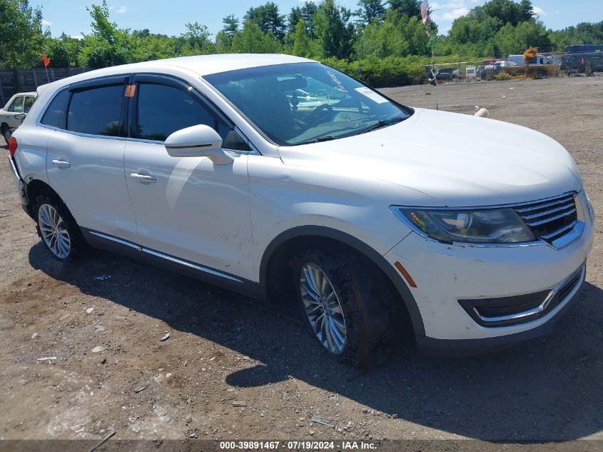 2016 Lincoln Mkx Select VIN: 2LMTJ8KR3GBL21673 Lot: 39891467