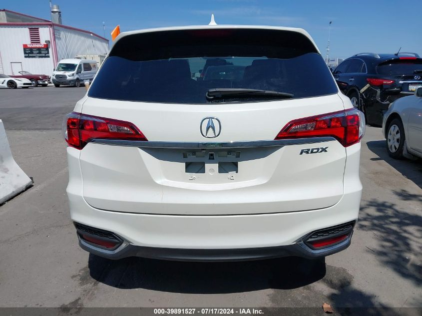 2018 Acura Rdx Technology Acurawatch Plus Packages/Technology Package VIN: 5J8TB3H54JL001632 Lot: 39891527