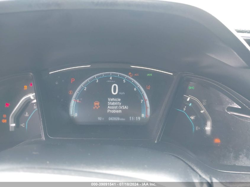 2020 Honda Civic Lx VIN: 19XFC2F67LE003434 Lot: 39891541