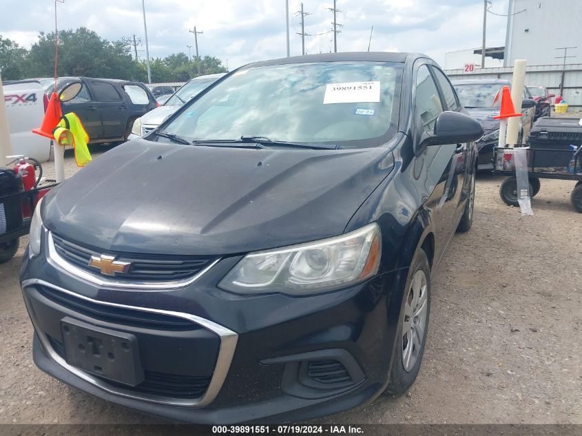 2017 Chevrolet Sonic Ls Auto VIN: 1G1JB5SH1H4145642 Lot: 39891551