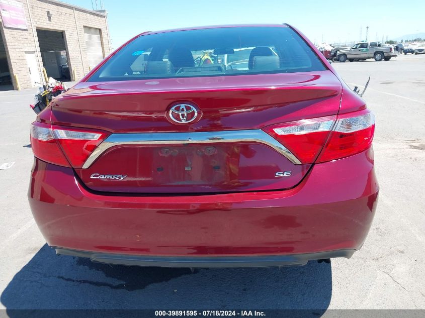 2016 Toyota Camry Se VIN: 4T1BF1FK5GU596940 Lot: 39891595