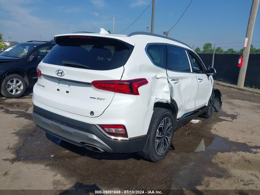 VIN 5NMS5CAA2LH295870 2020 HYUNDAI SANTA FE LIMITED 2.0T