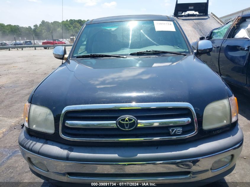 2000 Toyota Tundra Sr5 V8 VIN: 5TBRT3413YS024295 Lot: 39891734