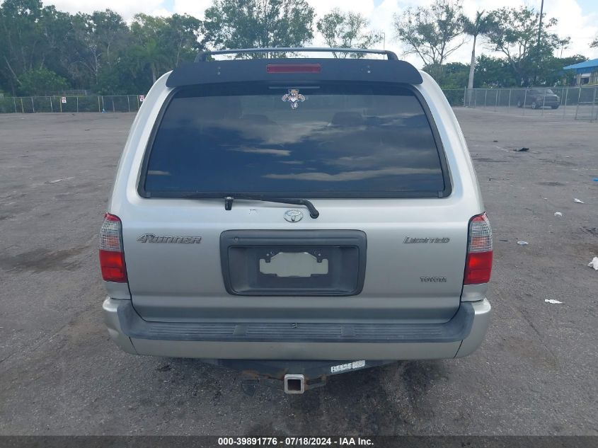 2000 Toyota 4Runner Limited VIN: JT3GN87R6Y0167532 Lot: 39891776