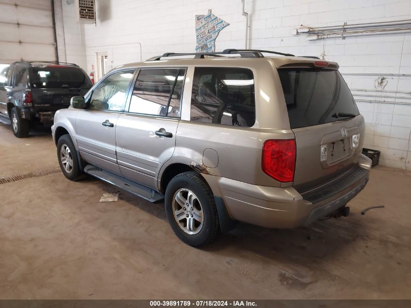 2004 Honda Pilot Ex-L VIN: 2HKYF18754H527050 Lot: 39891789