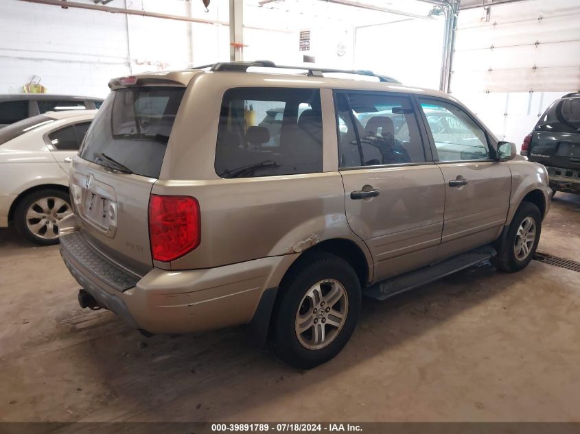 2004 Honda Pilot Ex-L VIN: 2HKYF18754H527050 Lot: 39891789