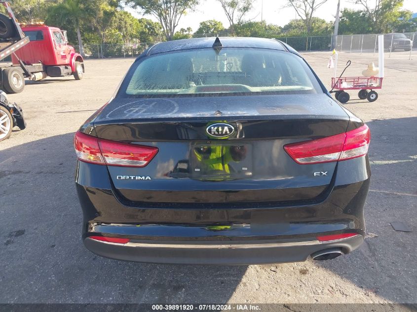 2018 Kia Optima Ex VIN: 5XXGU4L31JG230937 Lot: 39891920