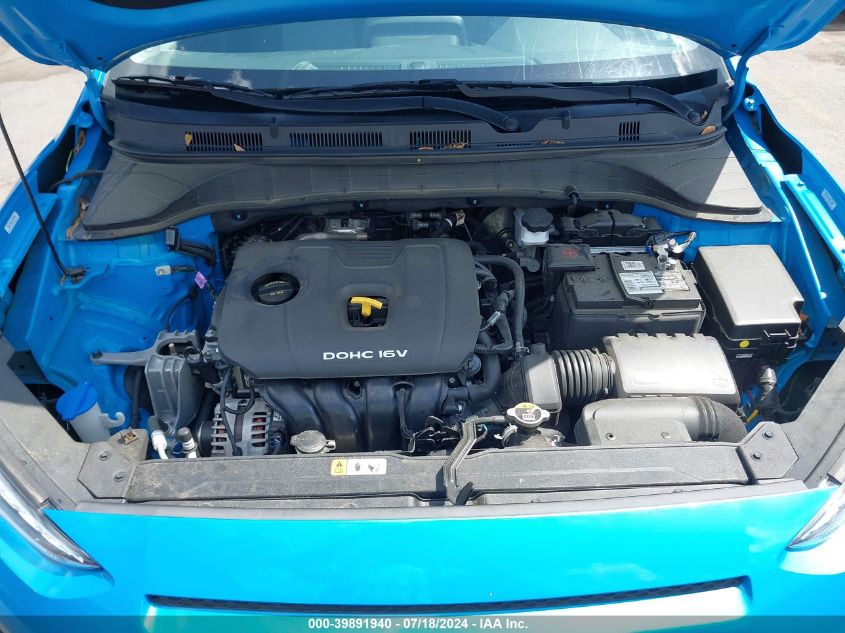 2021 Hyundai Kona Se VIN: KM8K12AA1MU613358 Lot: 39891940