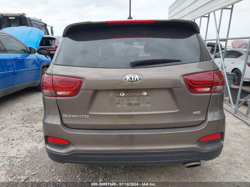 2019 Kia Sorento 2.4L Lx VIN: 5XYPG4A33KG561798 Lot: 39891949