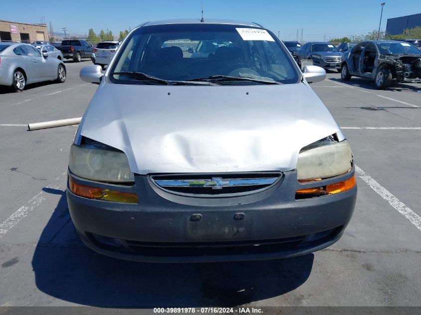 2006 Chevrolet Aveo Special Value VIN: KL1TD66606B617306 Lot: 39891978