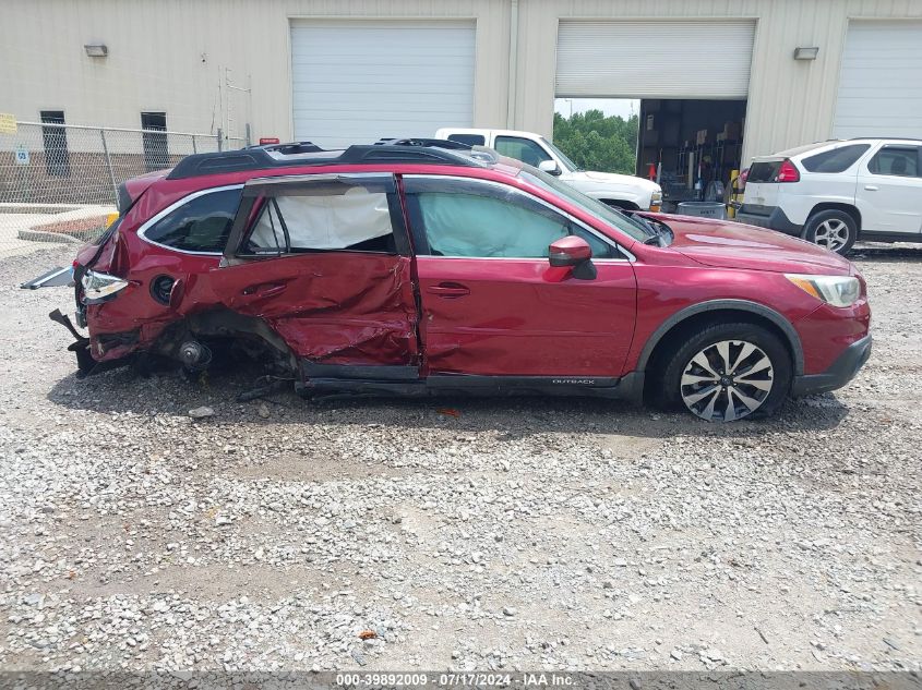 2015 Subaru Outback 2.5I Limited VIN: 4S4BSBNC7F3357874 Lot: 39892009