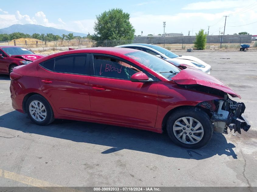 2017 Hyundai Elantra Se VIN: KMHD74LF5HU370414 Lot: 39892033