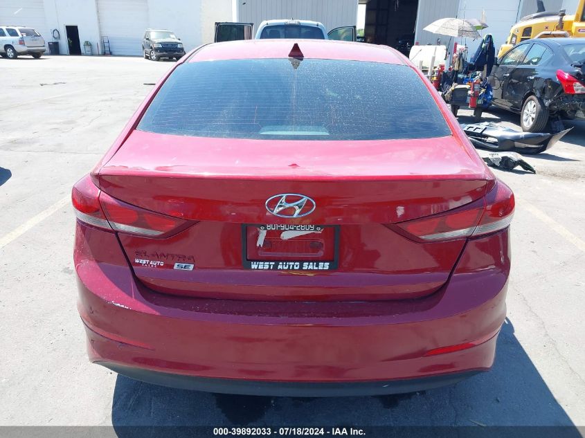 2017 Hyundai Elantra Se VIN: KMHD74LF5HU370414 Lot: 39892033