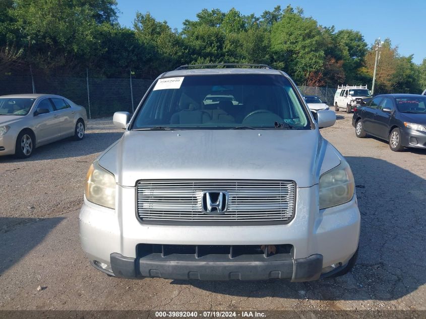 2006 Honda Pilot Ex VIN: 2HKYF18406H546324 Lot: 39892040