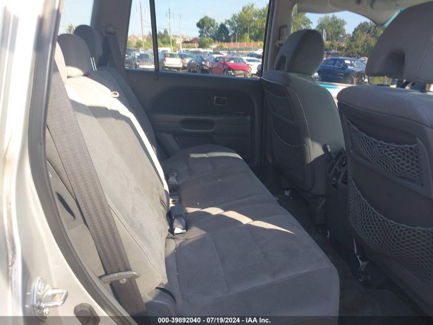 2006 Honda Pilot Ex VIN: 2HKYF18406H546324 Lot: 39892040