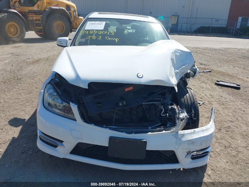 2013 Mercedes-Benz C 300 4Matic VIN: WDDGF8AB2DR287182 Lot: 39892045