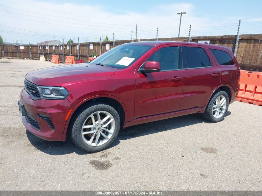 2021 Dodge Durango Gt Awd VIN: 1C4RDJDG2MC644936 Lot: 39892057