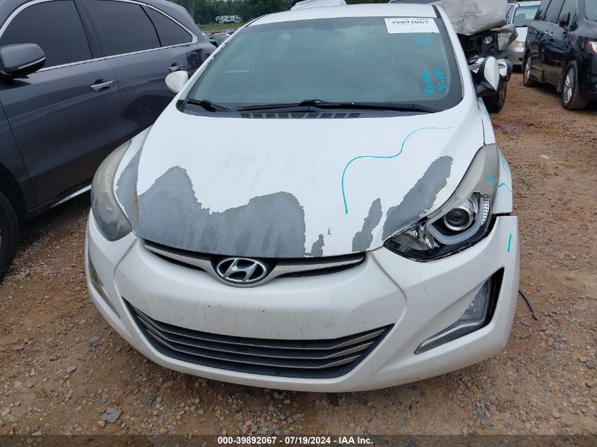 2016 Hyundai Elantra Limited VIN: 5NPDH4AE4GH758609 Lot: 39892067