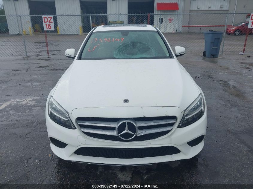 2021 Mercedes-Benz C 300 Sedan VIN: W1KWF8DBXMR622986 Lot: 39892149