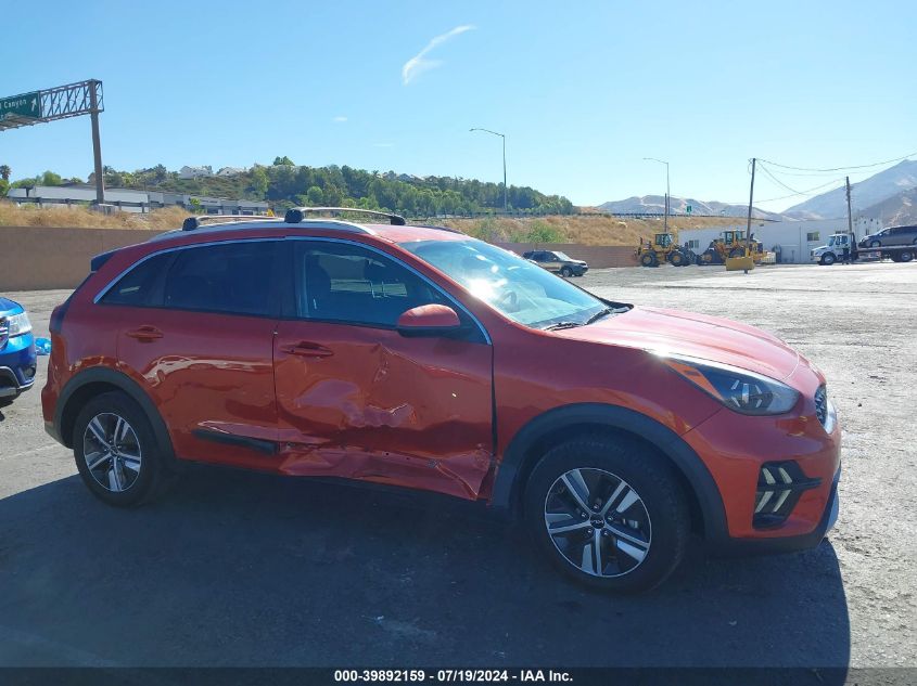 2022 Kia Niro Lxs VIN: KNDCB3LC6N5499489 Lot: 39892159