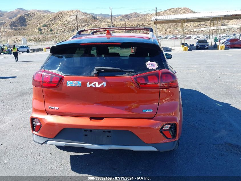 2022 Kia Niro Lxs VIN: KNDCB3LC6N5499489 Lot: 39892159