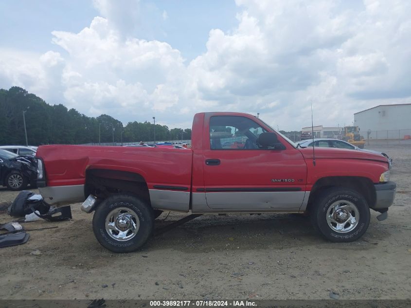 1998 Dodge Ram 1500 St/Ws VIN: 1B7HC16X5WS549369 Lot: 39892177