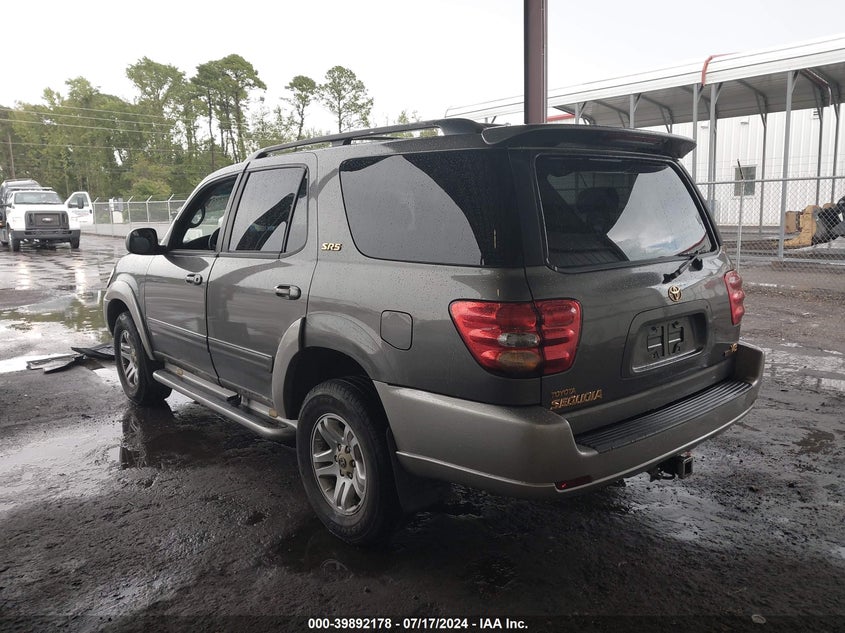 2003 Toyota Sequoia Sr5 VIN: 5TDZT34A23S155119 Lot: 39892178