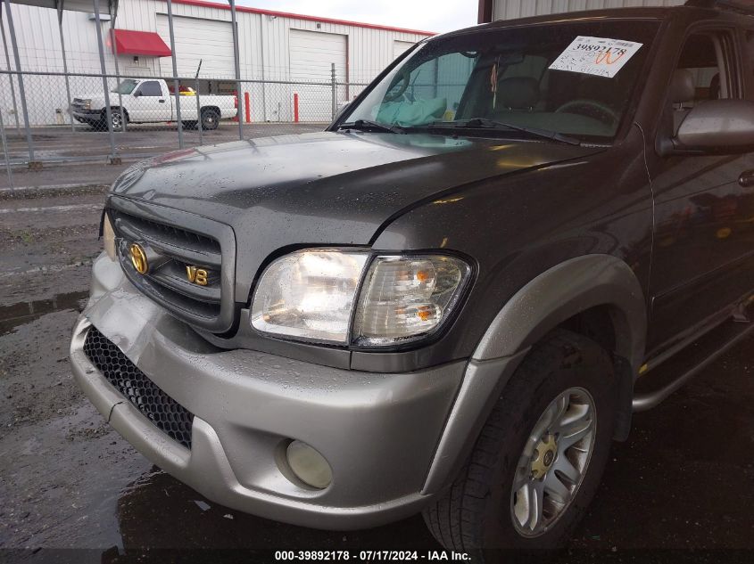 2003 Toyota Sequoia Sr5 VIN: 5TDZT34A23S155119 Lot: 39892178