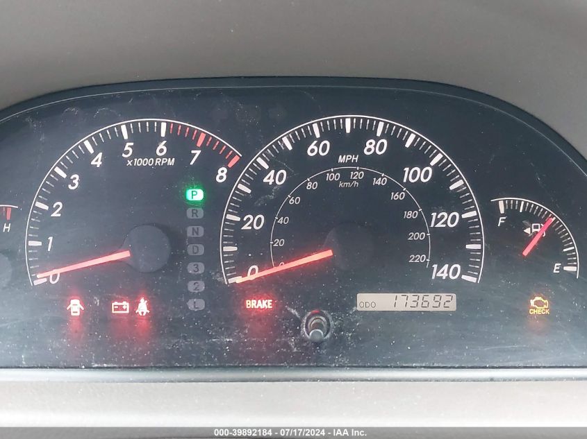 2005 Toyota Camry Le VIN: 4T1BE32K75U952600 Lot: 39892184