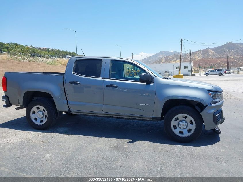 2022 Chevrolet Colorado 2Wd Short Box Wt VIN: 1GCGSBEA0N1296774 Lot: 39892196