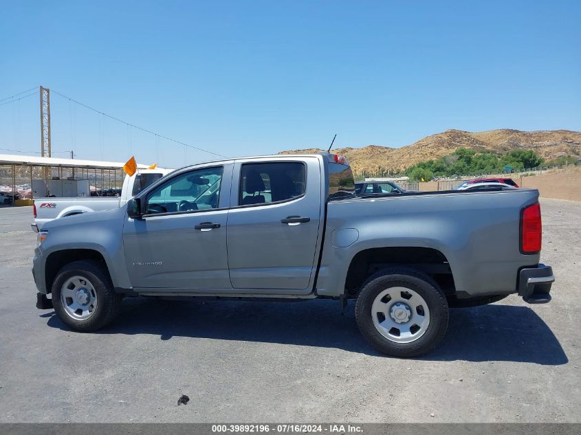 2022 Chevrolet Colorado 2Wd Short Box Wt VIN: 1GCGSBEA0N1296774 Lot: 39892196