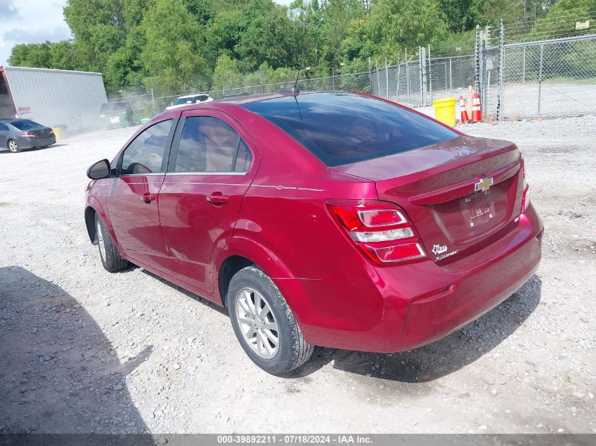 2018 Chevrolet Sonic Lt Auto VIN: 1G1JD5SH4J4101280 Lot: 39892211