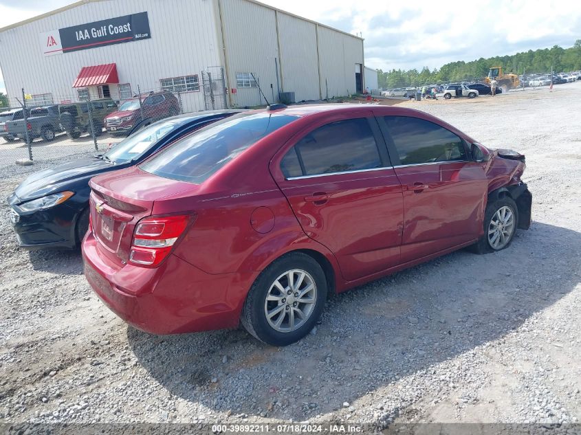 2018 Chevrolet Sonic Lt Auto VIN: 1G1JD5SH4J4101280 Lot: 39892211