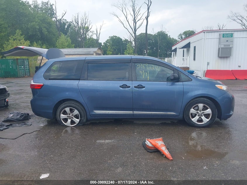 2015 Toyota Sienna L 7 Passenger VIN: 5TDZK3DC2FS673496 Lot: 39892240