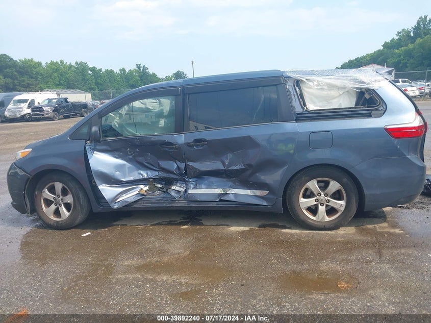 2015 Toyota Sienna L 7 Passenger VIN: 5TDZK3DC2FS673496 Lot: 39892240