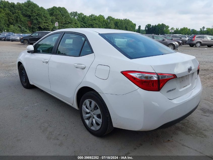 2016 TOYOTA COROLLA LE - 2T1BURHE6GC568223