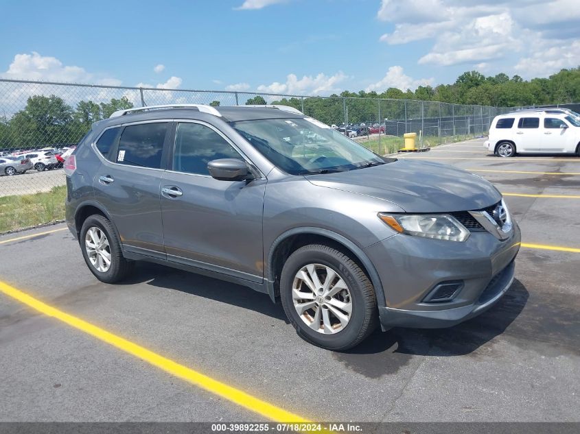 2016 Nissan Rogue Sv VIN: KNMAT2MT7GP597368 Lot: 39892255